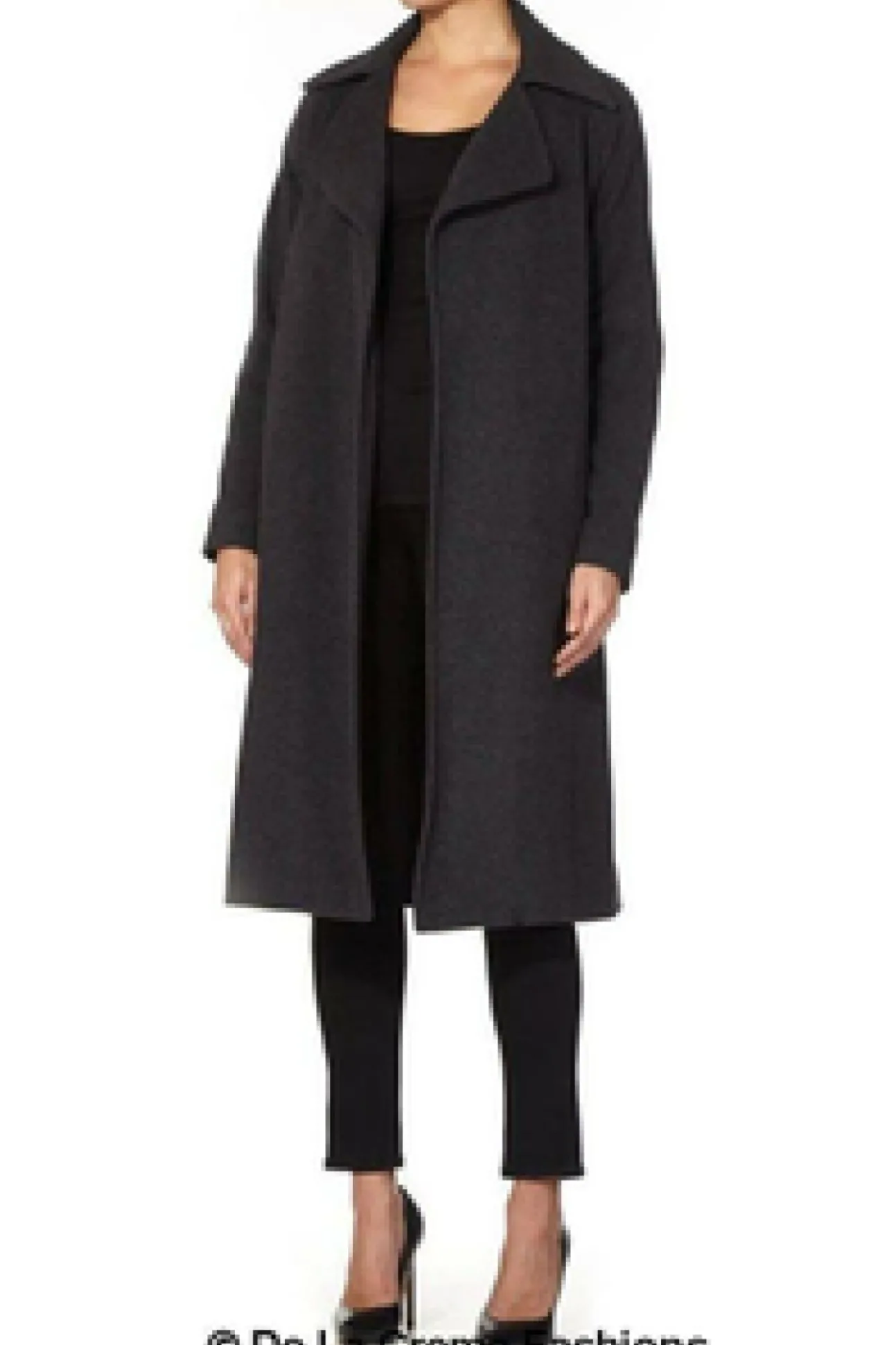 Women De La Creme Fashions Diana Wrap Around Duster Coat