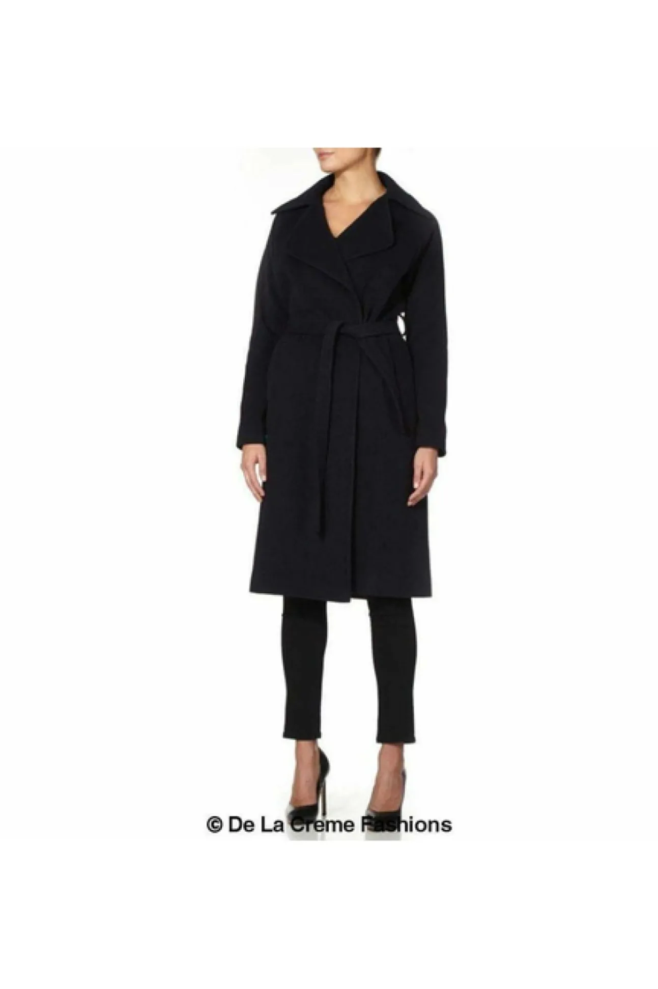 Women De La Creme Fashions Diana Wrap Around Duster Coat