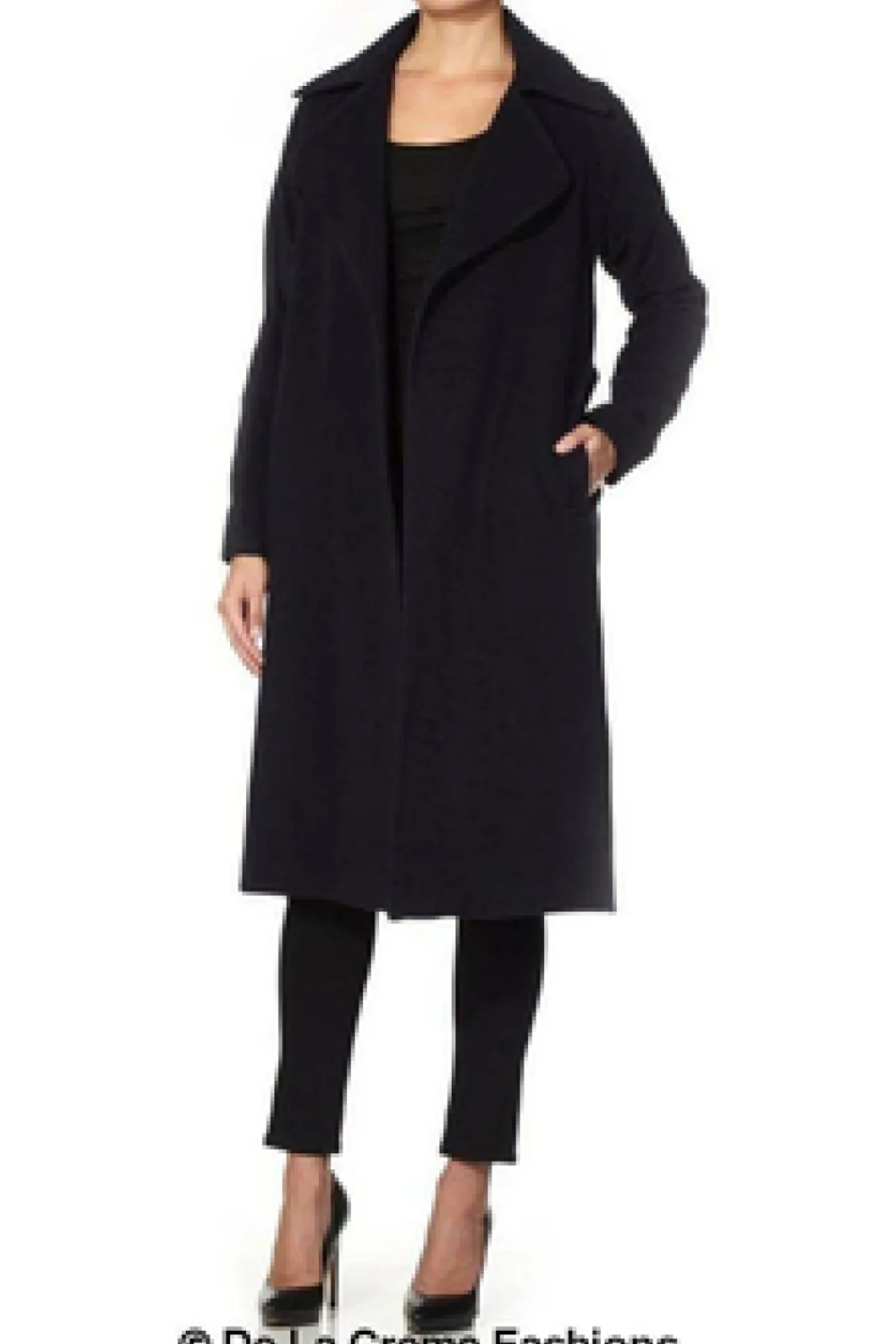 Women De La Creme Fashions Diana Wrap Around Duster Coat