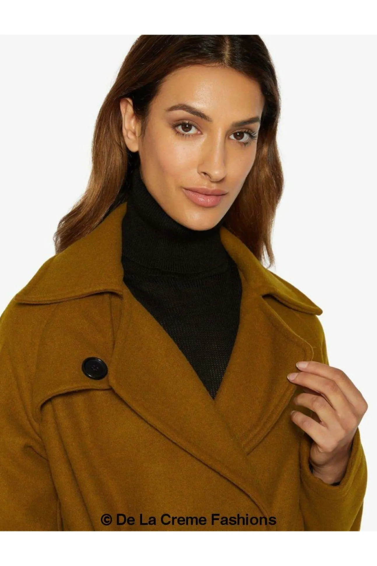 Women De La Creme Fashions Diana Wrap Around Duster Coat