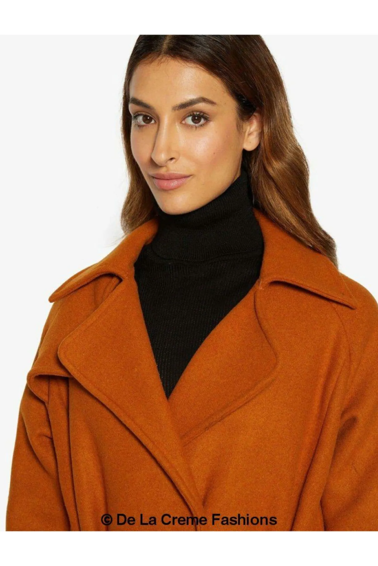 Women De La Creme Fashions Diana Wrap Around Duster Coat
