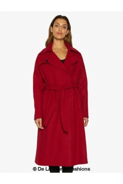Women De La Creme Fashions Diana Wrap Around Duster Coat
