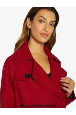 Women De La Creme Fashions Diana Wrap Around Duster Coat