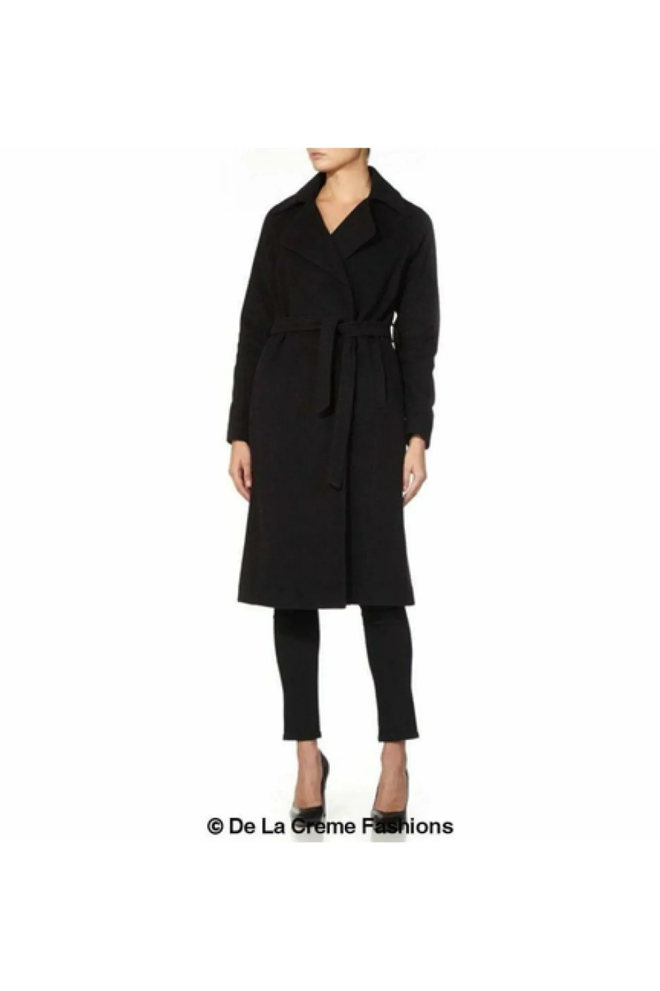 Women De La Creme Fashions Diana Wrap Around Duster Coat