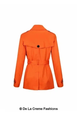 Women De La Creme Fashions Double Breasted Short Coat
