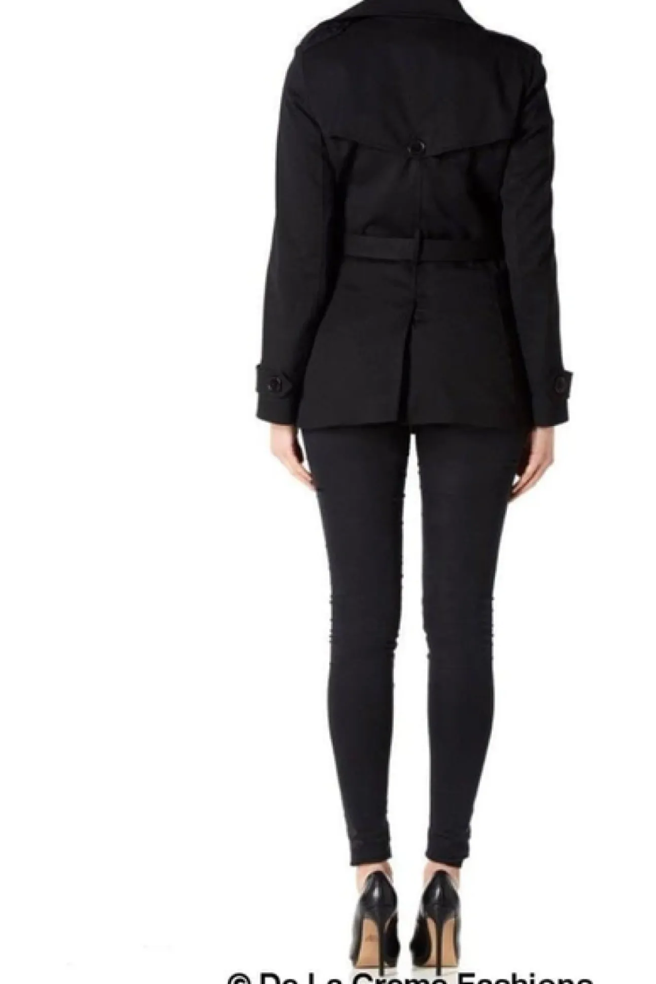 Women De La Creme Fashions Double Breasted Short Coat