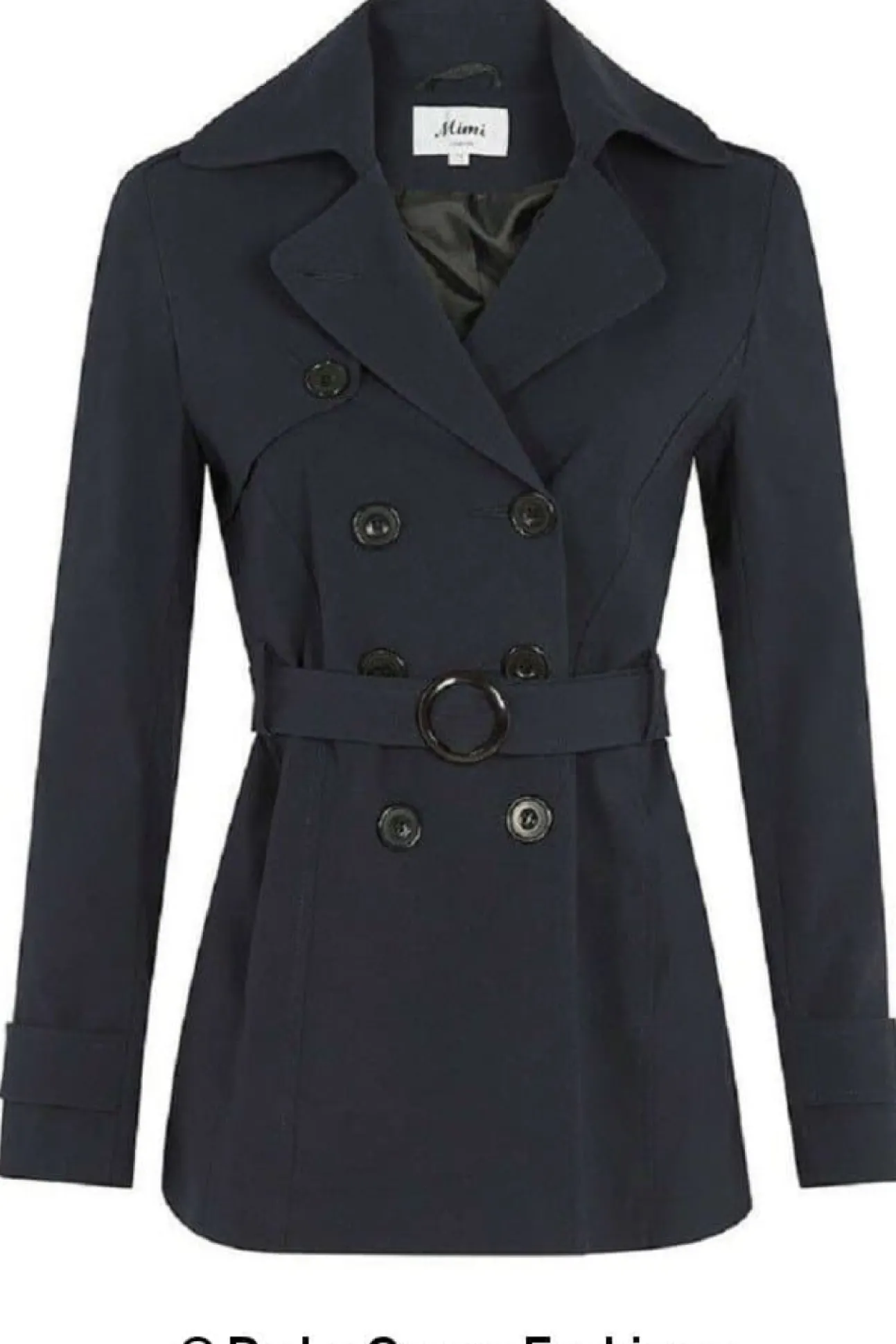 Women De La Creme Fashions Double Breasted Short Coat