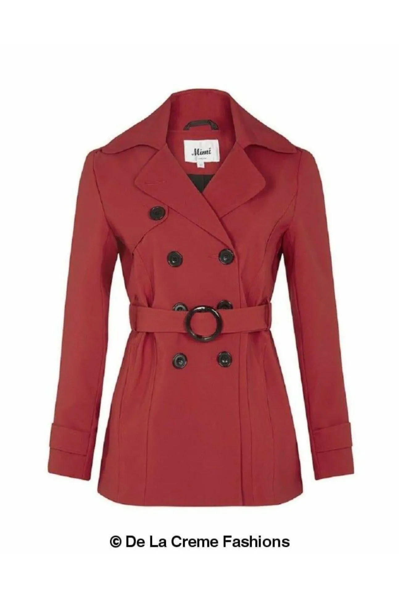 Women De La Creme Fashions Double Breasted Short Coat