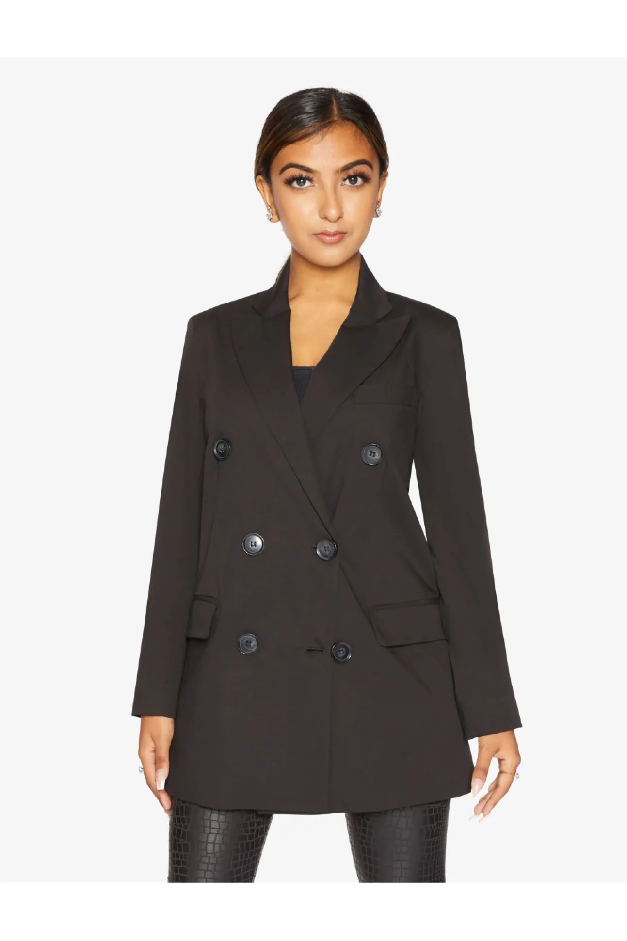 Women De La Creme Fashions Jenna Double Breasted Blazer