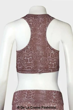 Women De La Creme Fashions Ladies Animal Print Crop Top