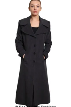 Women De La Creme Fashions Large Lapel Long Coat