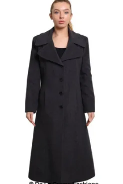 Women De La Creme Fashions Large Lapel Long Coat