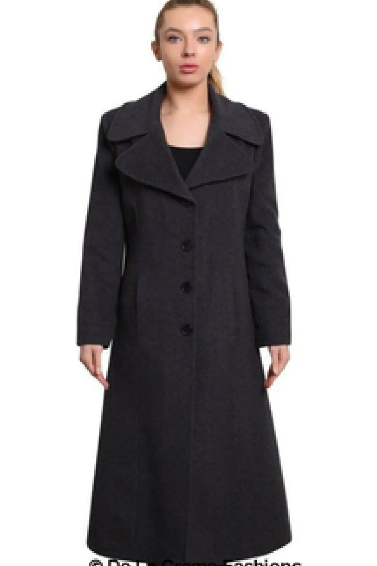 Women De La Creme Fashions Large Lapel Long Coat