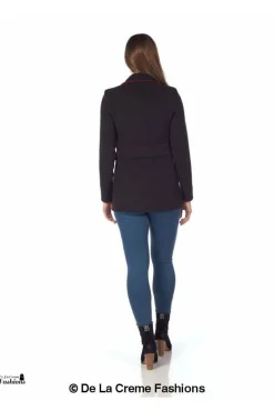 Women De La Creme Fashions Military Style Pea Coat