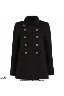 Women De La Creme Fashions Military Style Pea Coat