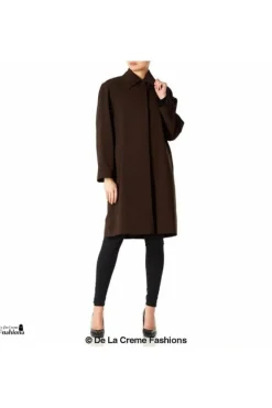 Women De La Creme Fashions Oversized Knee Length Swing Coat