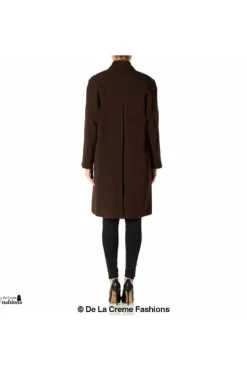 Women De La Creme Fashions Oversized Knee Length Swing Coat