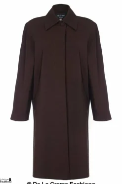 Women De La Creme Fashions Oversized Knee Length Swing Coat