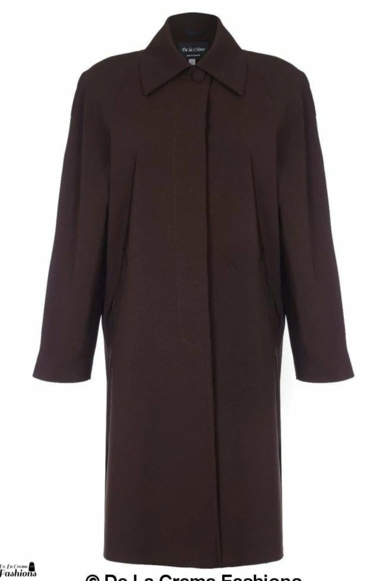 Women De La Creme Fashions Oversized Knee Length Swing Coat