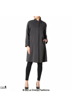 Women De La Creme Fashions Oversized Knee Length Swing Coat