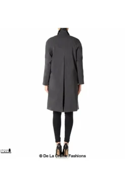 Women De La Creme Fashions Oversized Knee Length Swing Coat