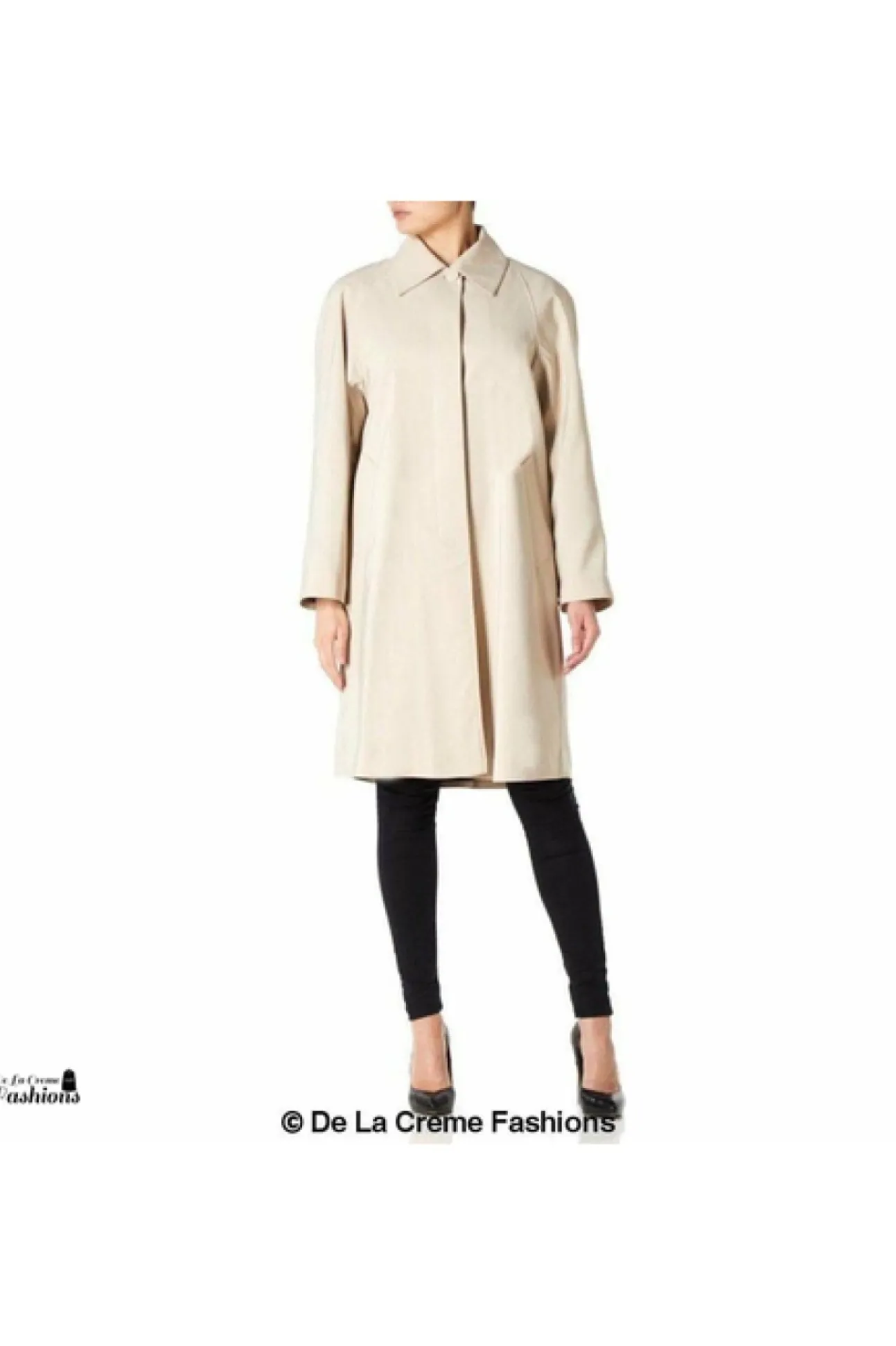 Women De La Creme Fashions Oversized Knee Length Swing Coat