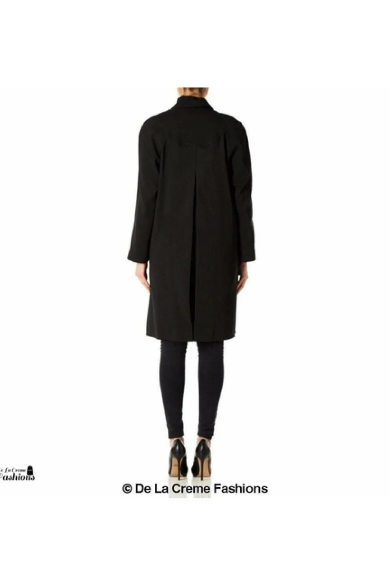 Women De La Creme Fashions Oversized Knee Length Swing Coat