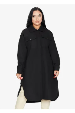 Women De La Creme Fashions Oversized Longline Shacket
