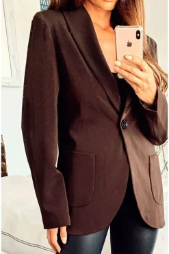 Women De La Creme Fashions Patch Pocket Tailored Fit Blazer