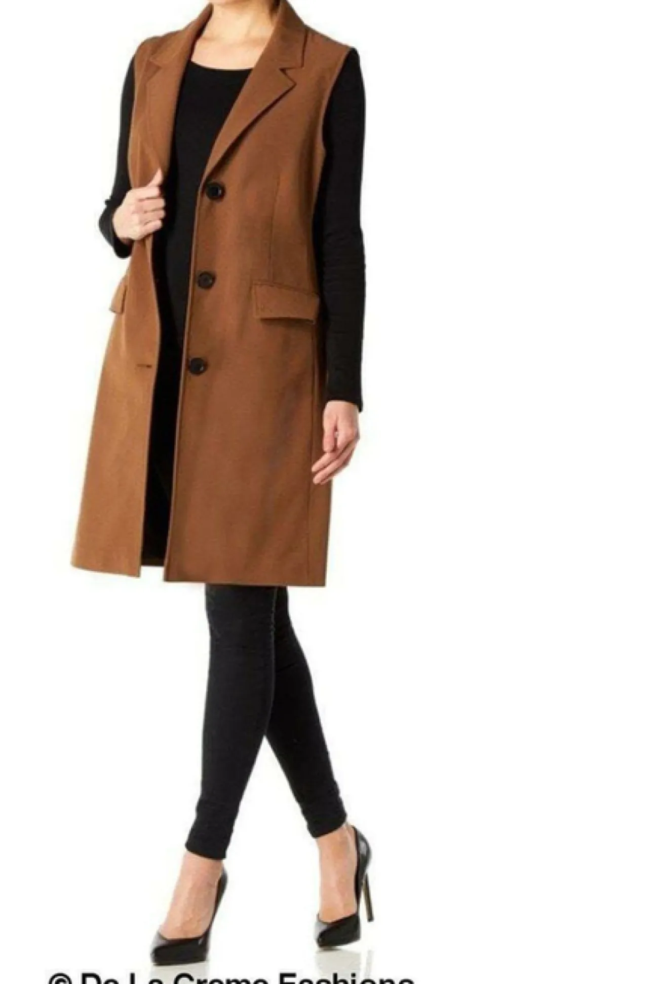 Women De La Creme Fashions Spring Summer Hip Length Blazer Coat