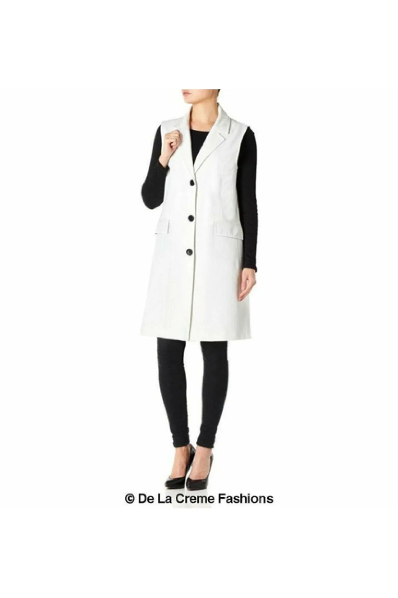 Women De La Creme Fashions Spring Summer Hip Length Blazer Coat