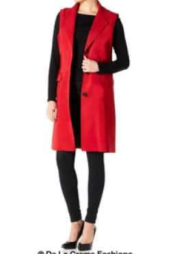 Women De La Creme Fashions Spring Summer Hip Length Blazer Coat