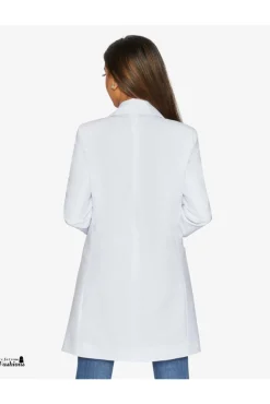 Women De La Creme Fashions Womens Curved Hem Longline Blazer