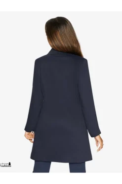 Women De La Creme Fashions Womens Curved Hem Longline Blazer