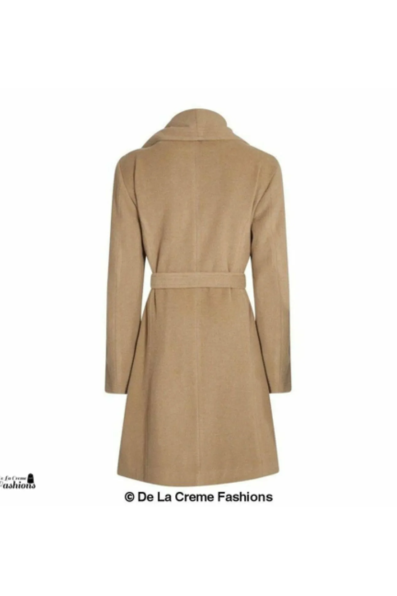 Women De La Creme Fashions Wool Blend Large Lapel Duster Coat