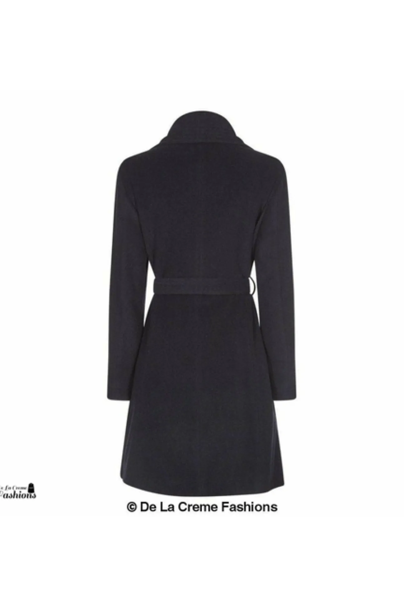 Women De La Creme Fashions Wool Blend Large Lapel Duster Coat
