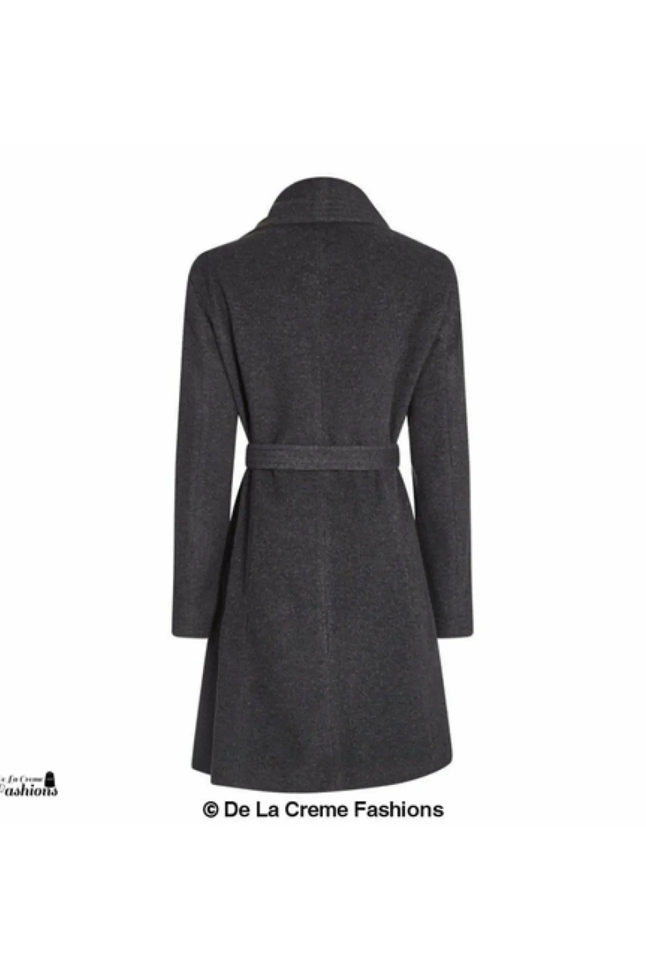 Women De La Creme Fashions Wool Blend Large Lapel Duster Coat