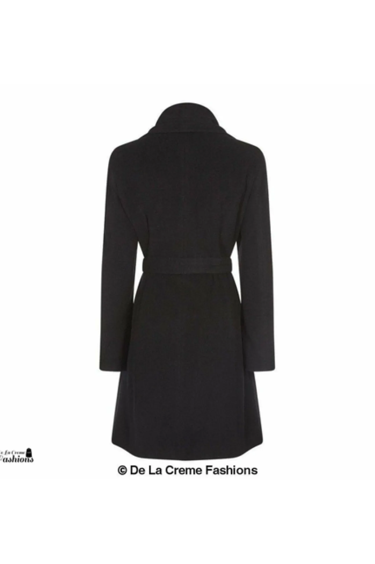 Women De La Creme Fashions Wool Blend Large Lapel Duster Coat