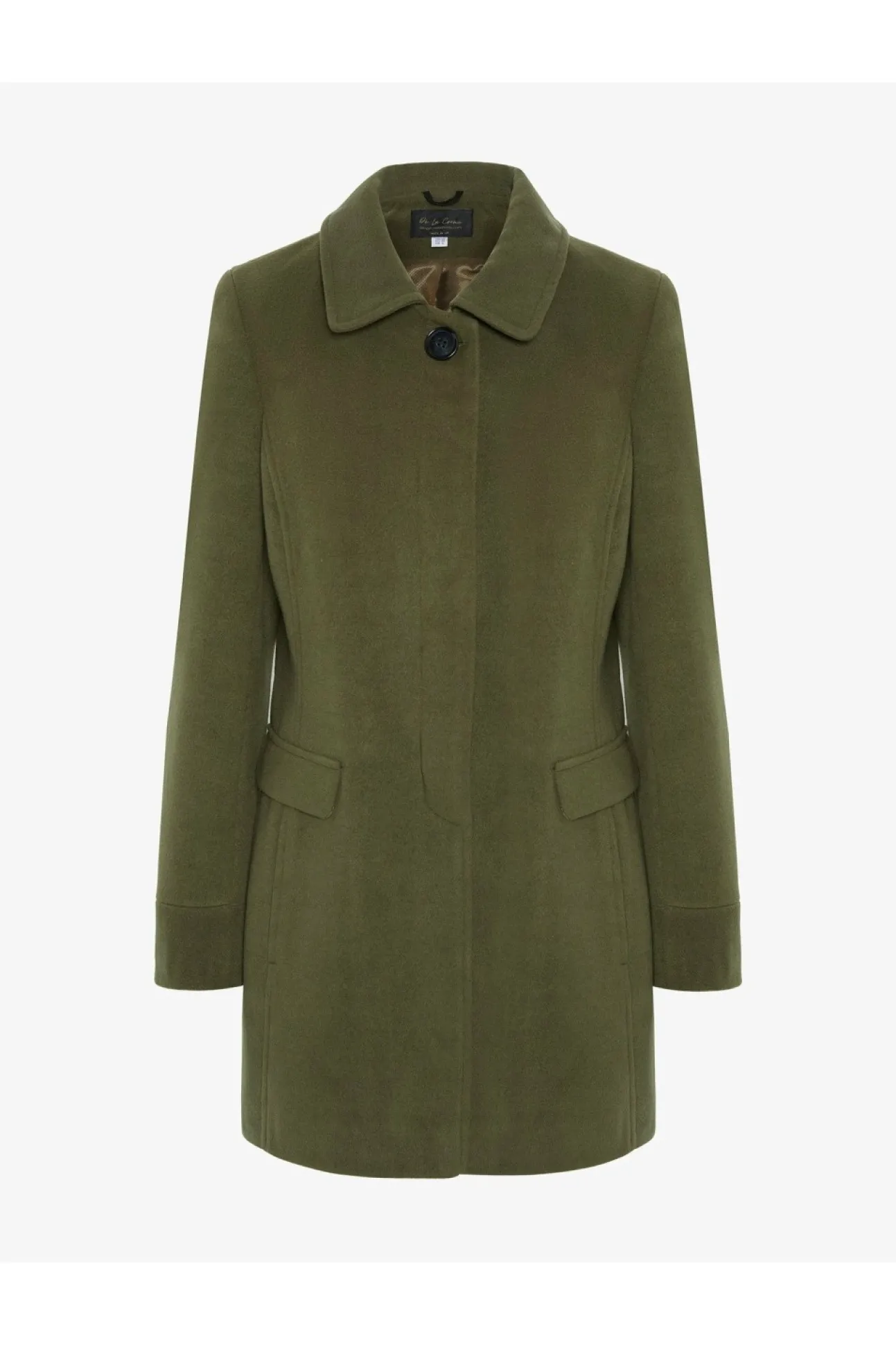 Women De La Creme Fashions Wool Blend Hip Length Covert Coat