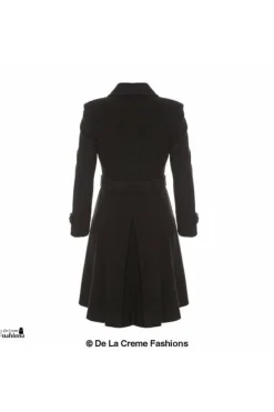 Women De La Creme Fashions Wool Blend Double Breasted Coat