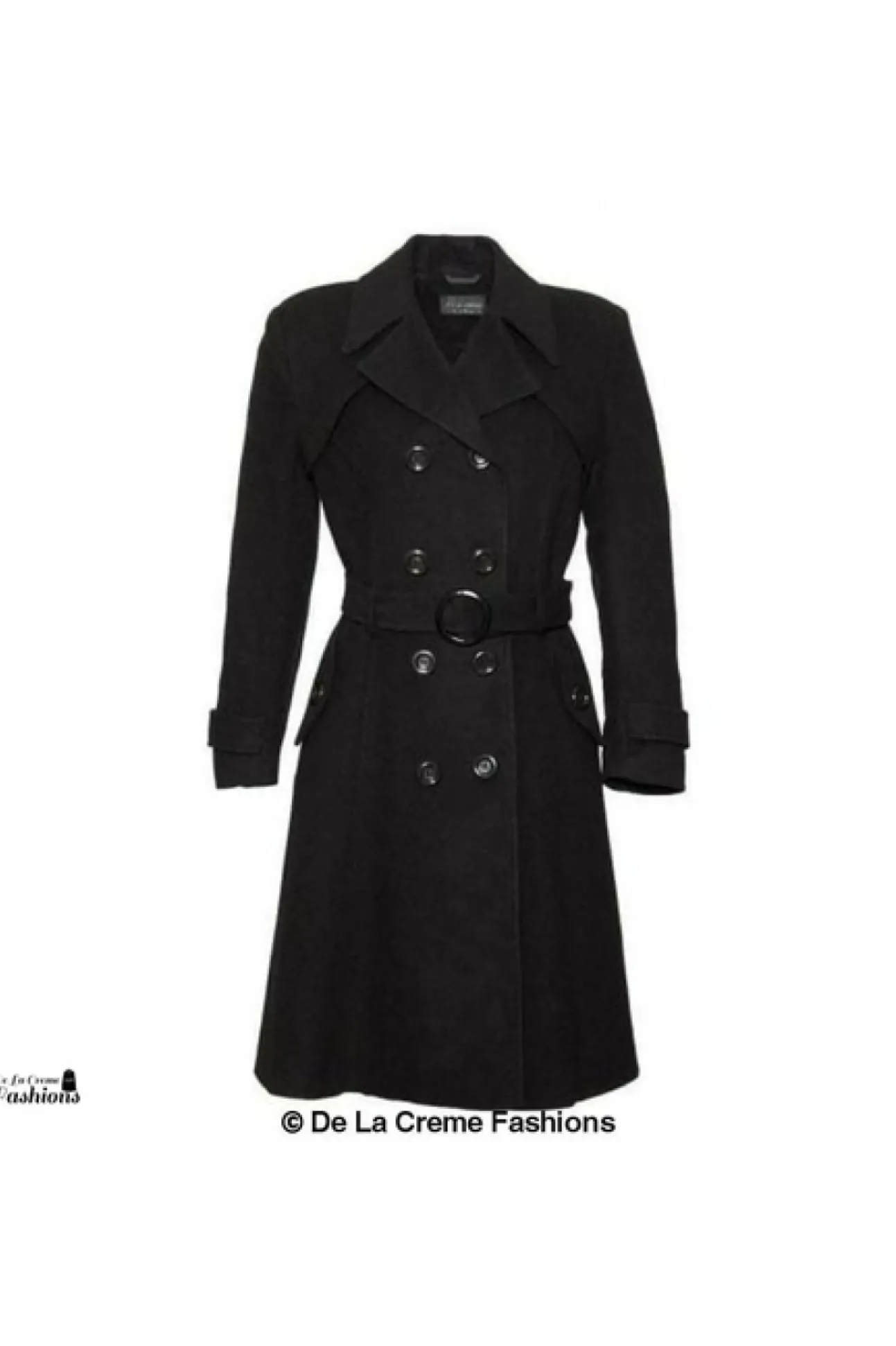 Women De La Creme Fashions Wool Blend Double Breasted Coat