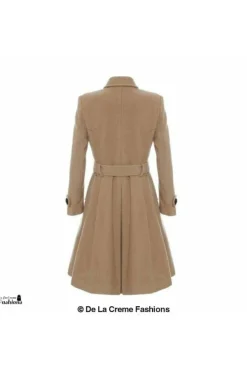 Women De La Creme Fashions Wool Blend Double Breasted Coat