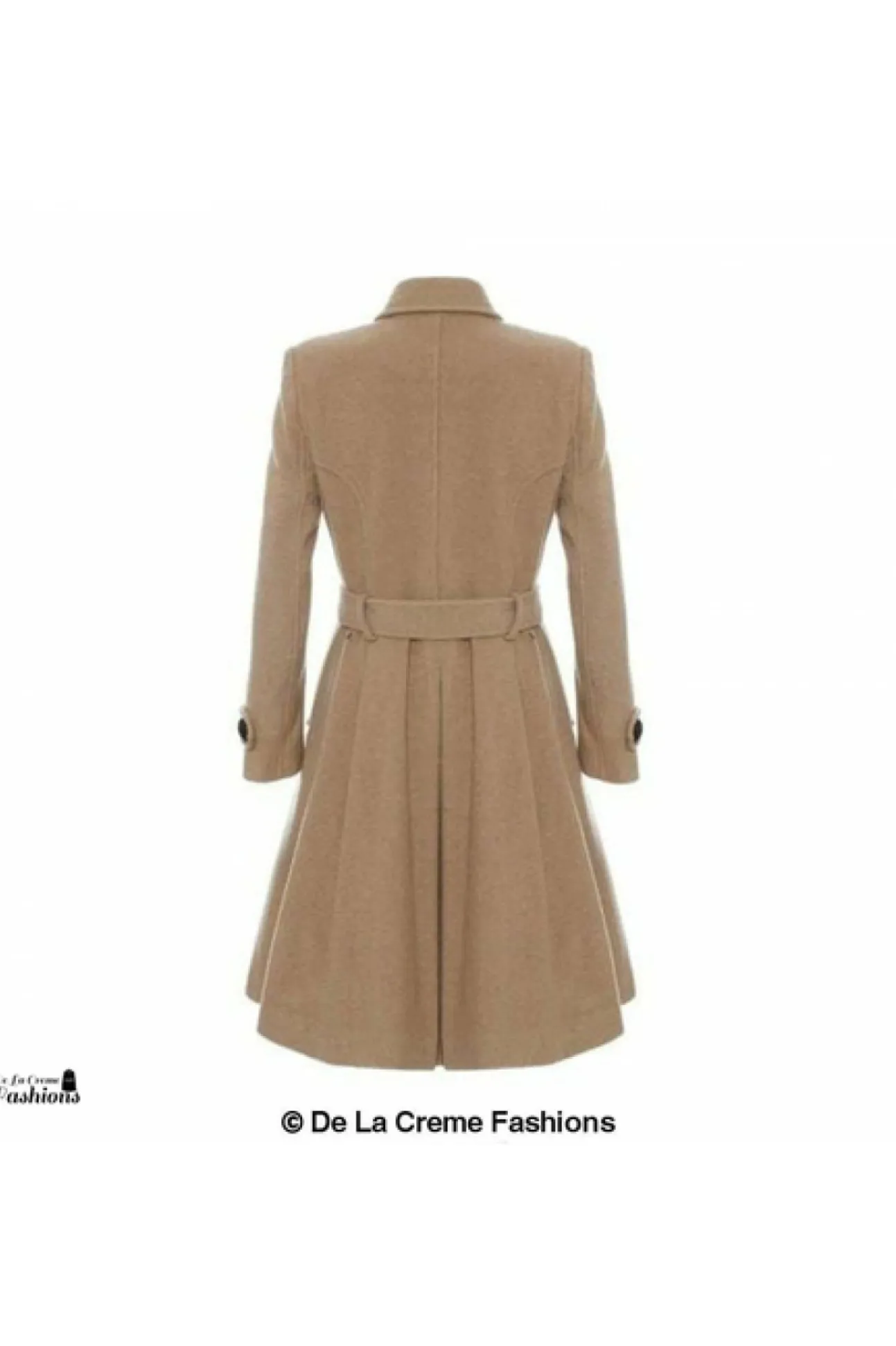 Women De La Creme Fashions Wool Blend Double Breasted Coat