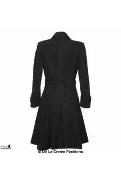 Women De La Creme Fashions Wool Blend Double Breasted Coat