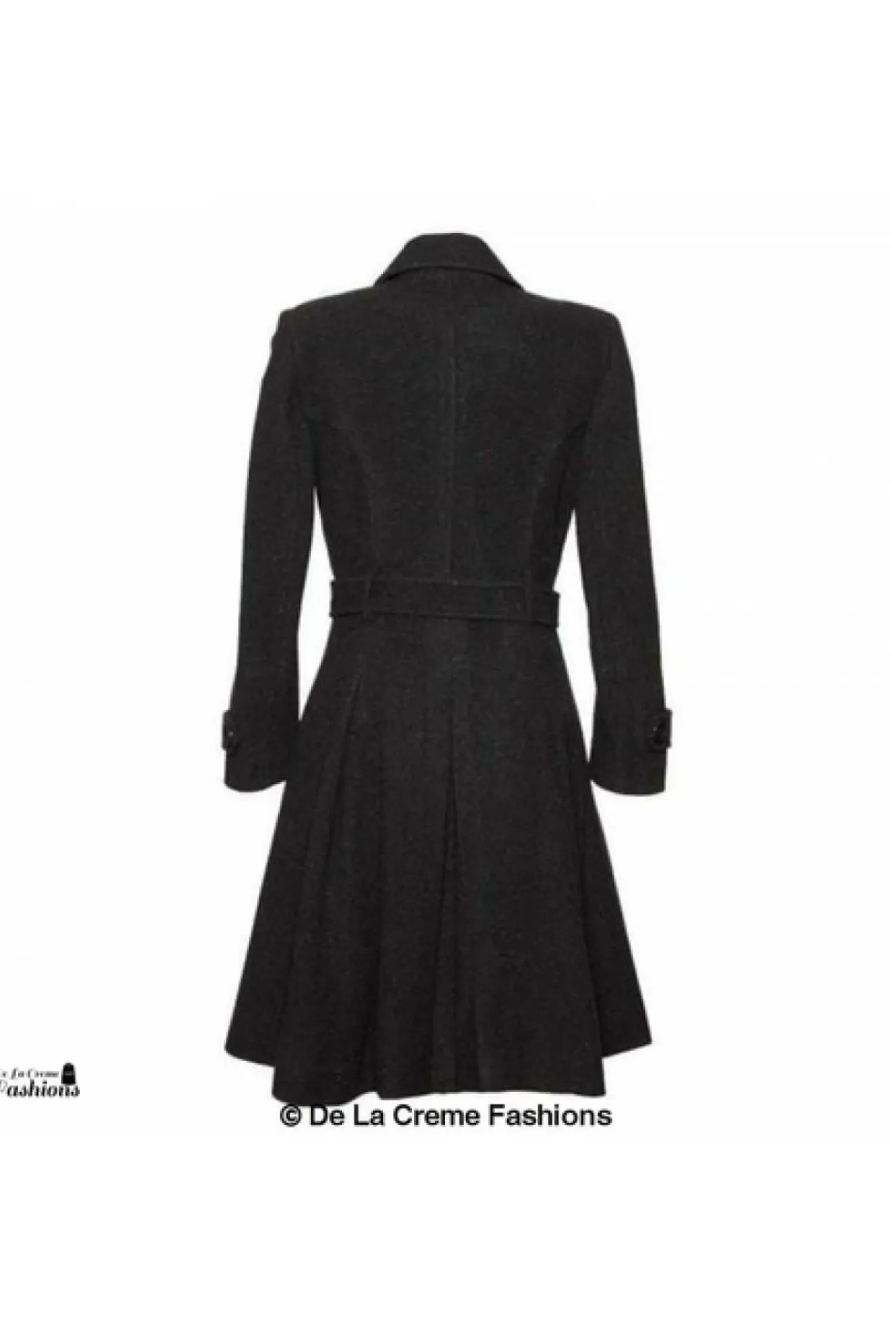Women De La Creme Fashions Wool Blend Double Breasted Coat