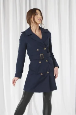 Women Double Second Fitted Trench Coat
