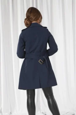 Women Double Second Fitted Trench Coat