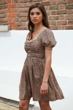Women Double Second Irregular Polka Dot Dress