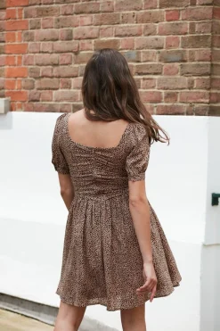 Women Double Second Irregular Polka Dot Dress