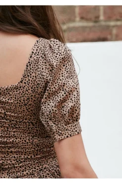 Women Double Second Irregular Polka Dot Dress